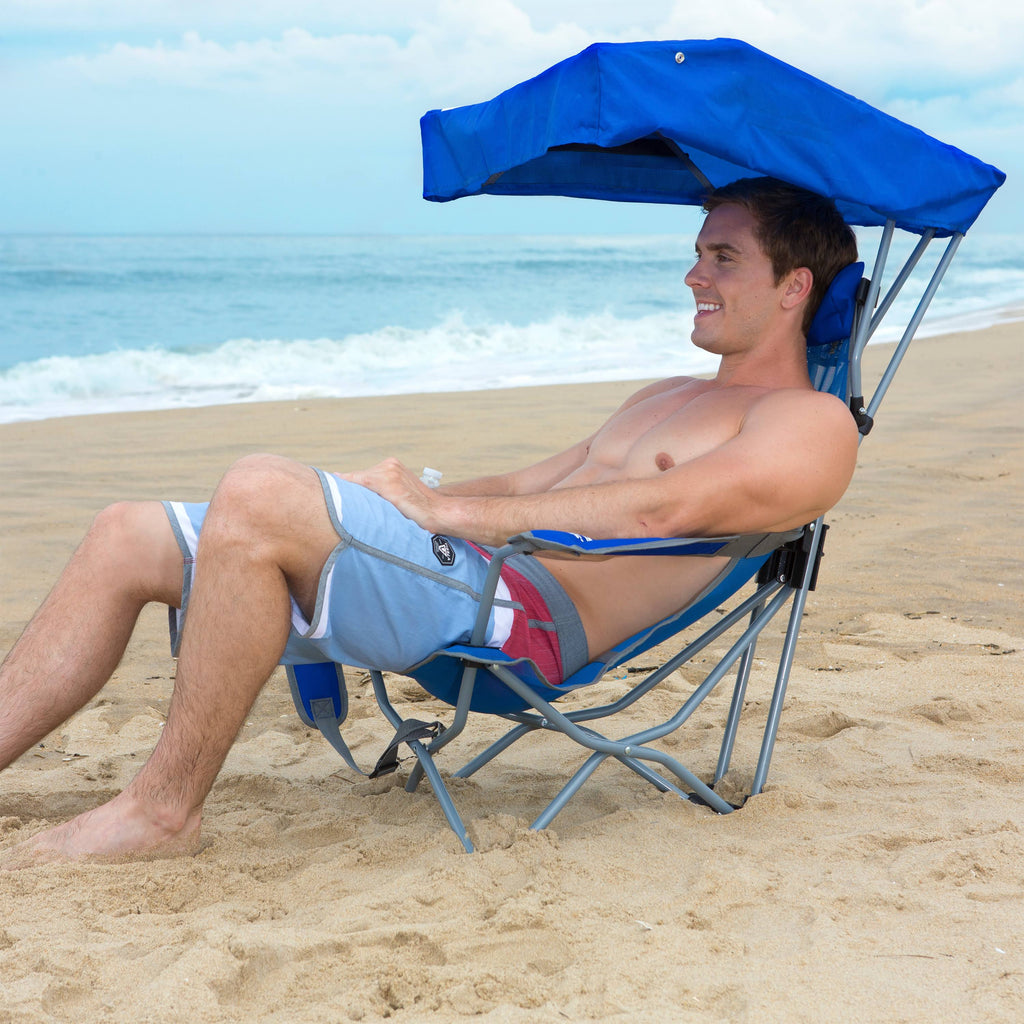 Blue Backpack Beach Canopy Chair B52299