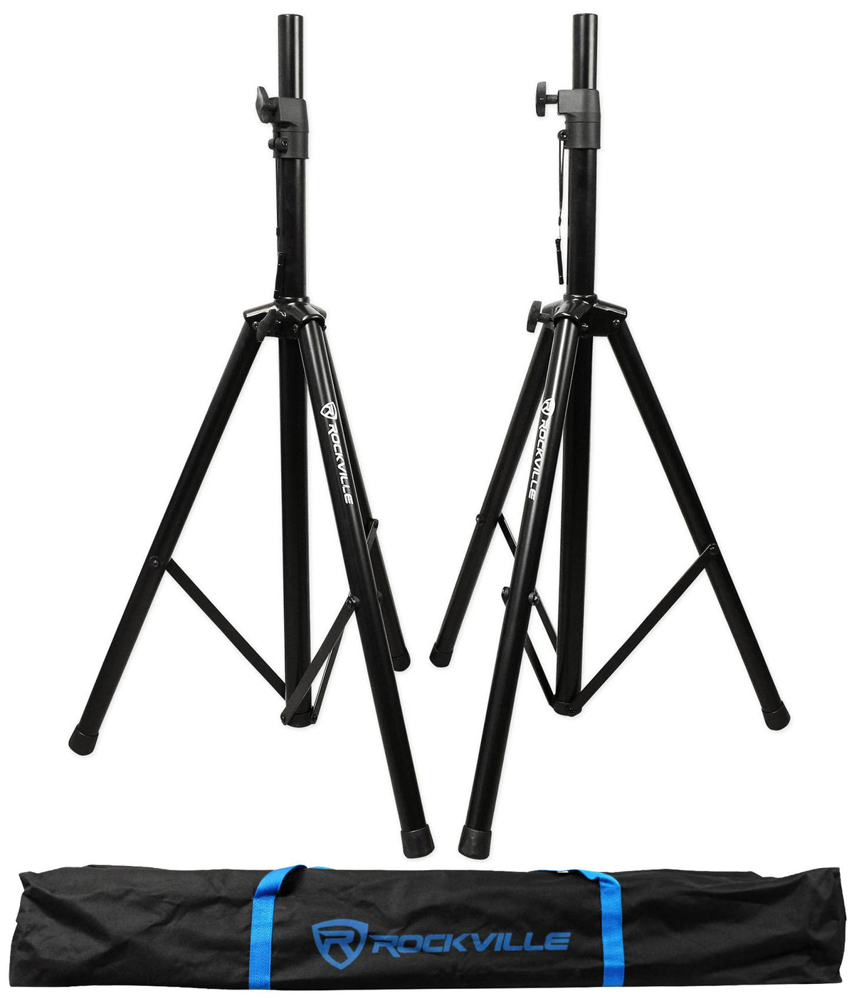 Black Tripod DJ PA Speaker Stands with Carrying Case J59768