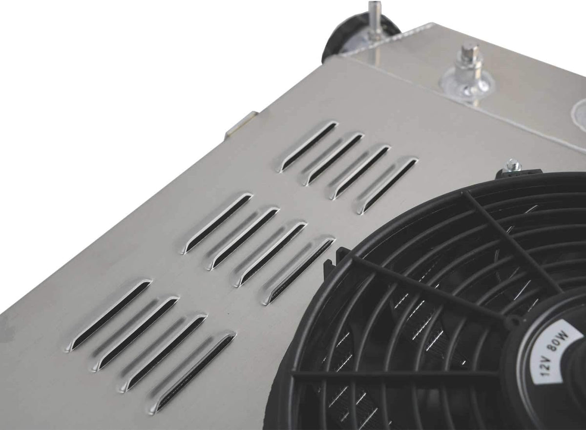 Aluminum Radiator with Shroud and 2x12'' Fan with Thermostat L6051