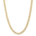 14kt Yellow Gold 22 inch Open Concave Curb Chain with Lobster Clasp L4107