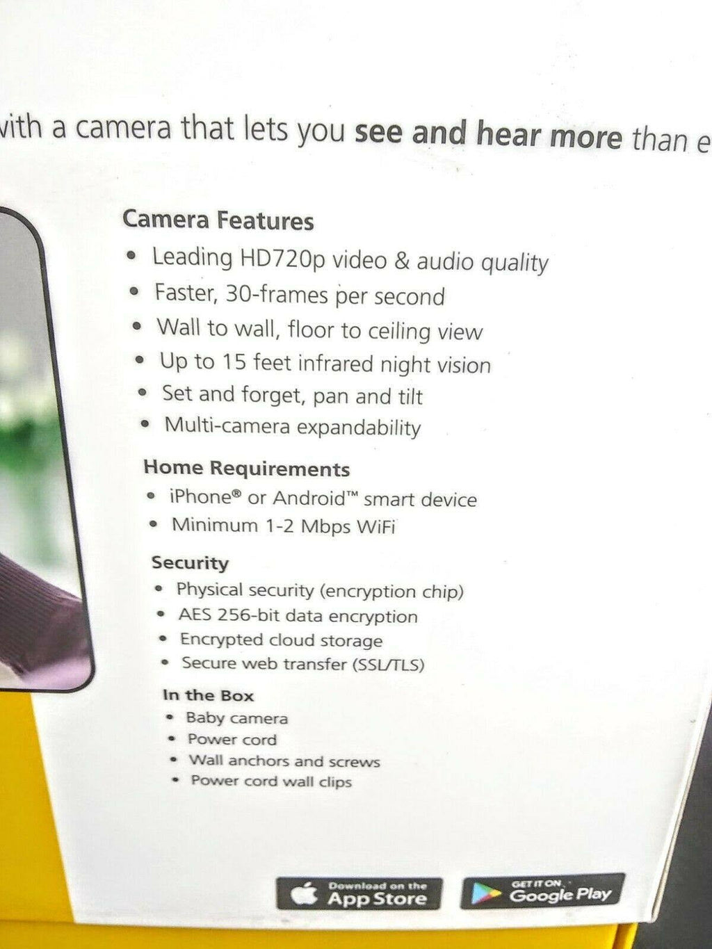 HD WiFi Baby Monitor G81189