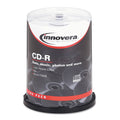 CD-R Discs, Hub Printable, 700MB/80min, 52x, Spindle, Matte White - 100/Pack Z2206