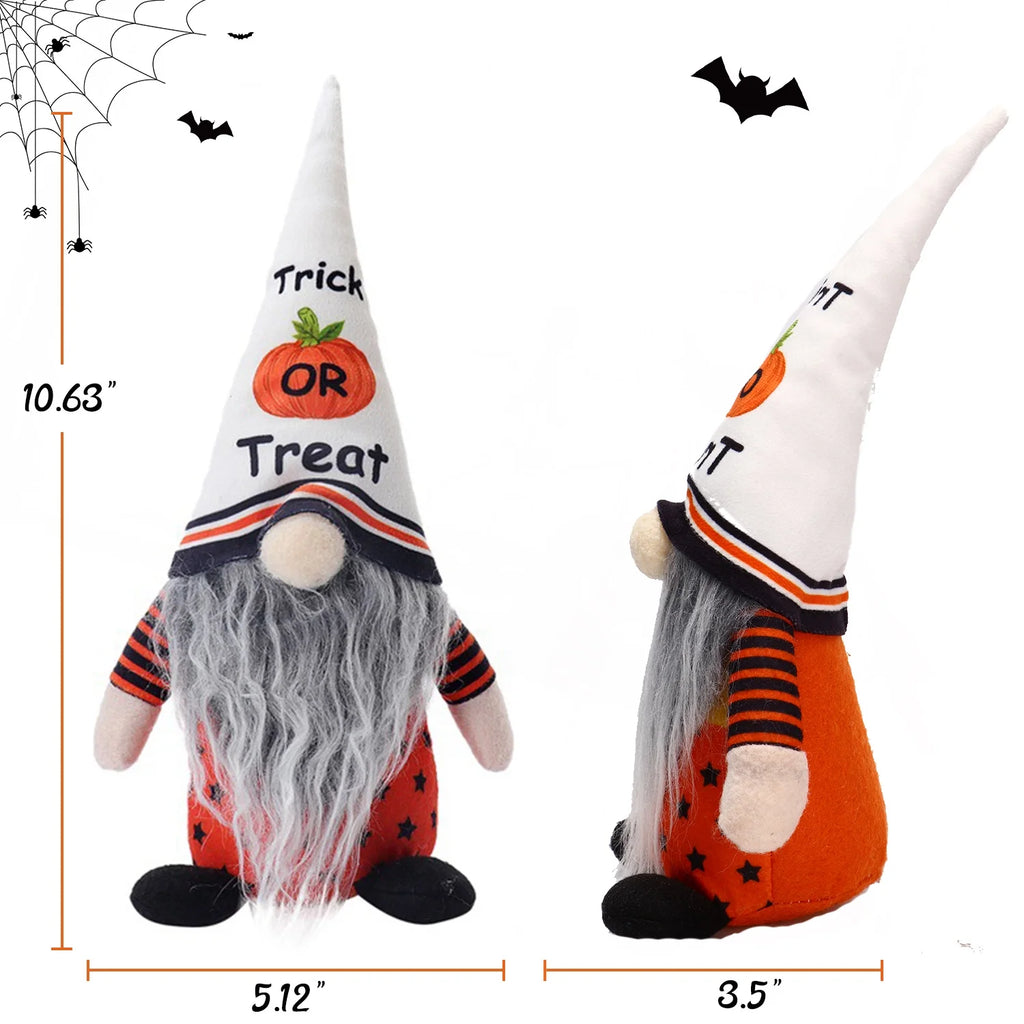 Set of 2 Halloween Gnome Plush Doll M22850