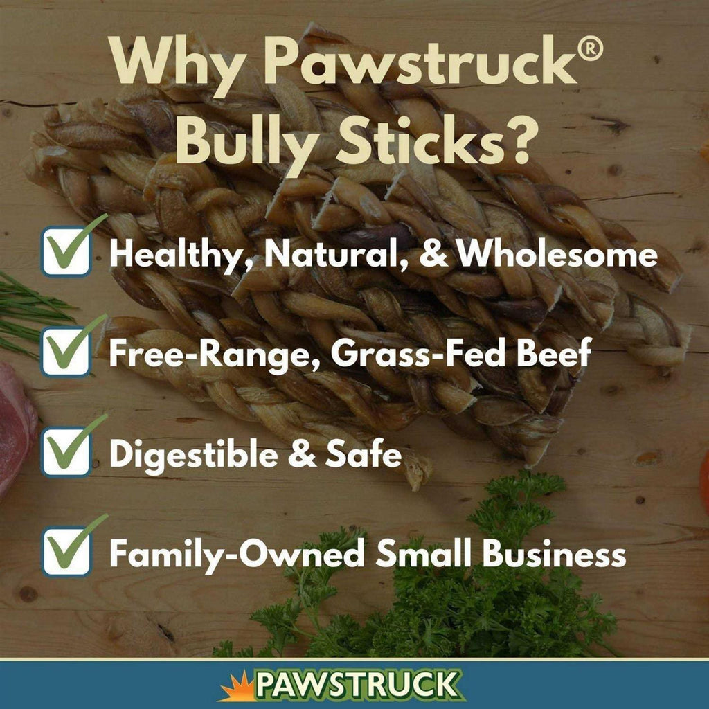 Braided Bully Sticks Dog Treats X677