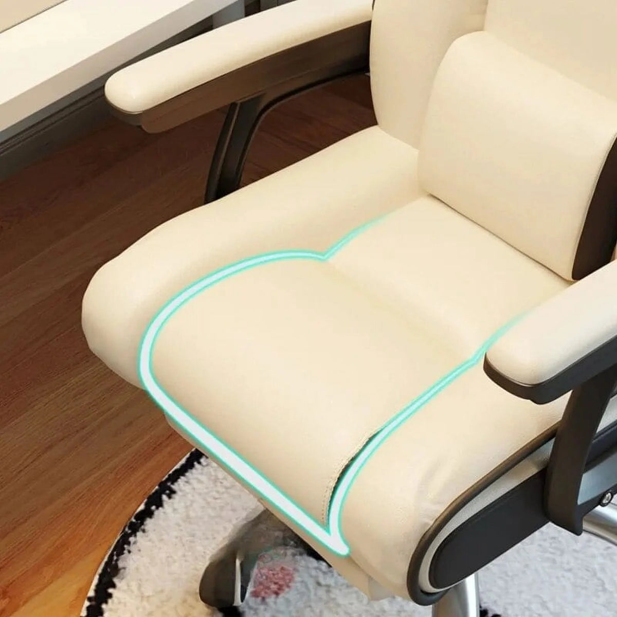 Ergonomic Reclining Leather Office Chair P7588