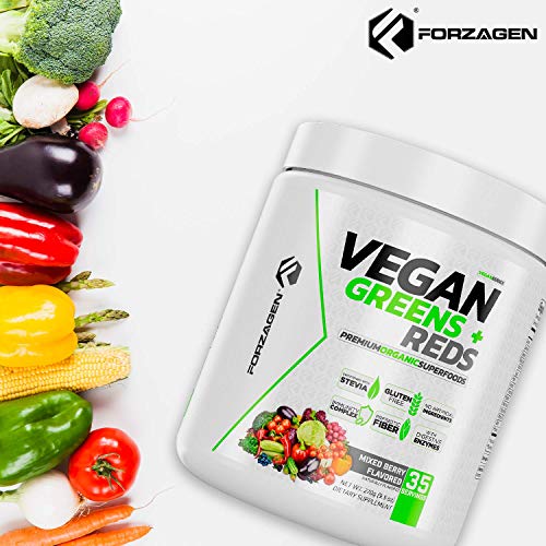 Vegan Greens & Reds Superfood Powder, 35 Servings K461