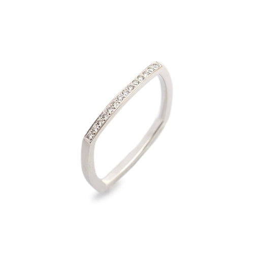 18K White Gold Diamond Wedding Band P846621