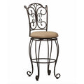 Light Brown and Caramel Swivel Bar Stool F922214