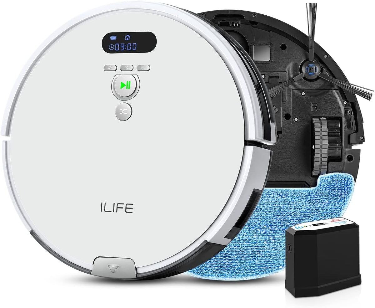 Robot Vacuum and Mop Combo with 750ml Dustbin K52636