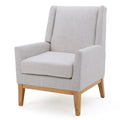 Beige Fabric Accent Chair Z45874