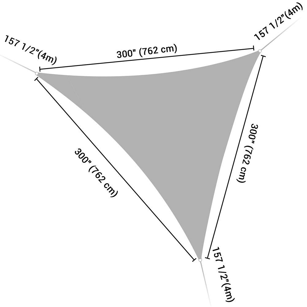 Blue Triangle Sun Sail Shade Canopy P3699