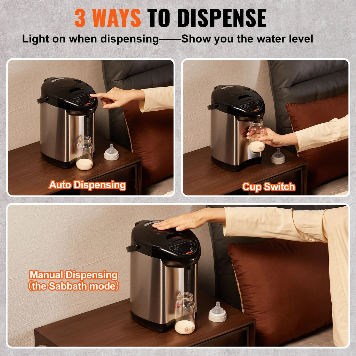 Instant Hot Water Dispenser 3L Electric Countertop Water Dispenser I96263
