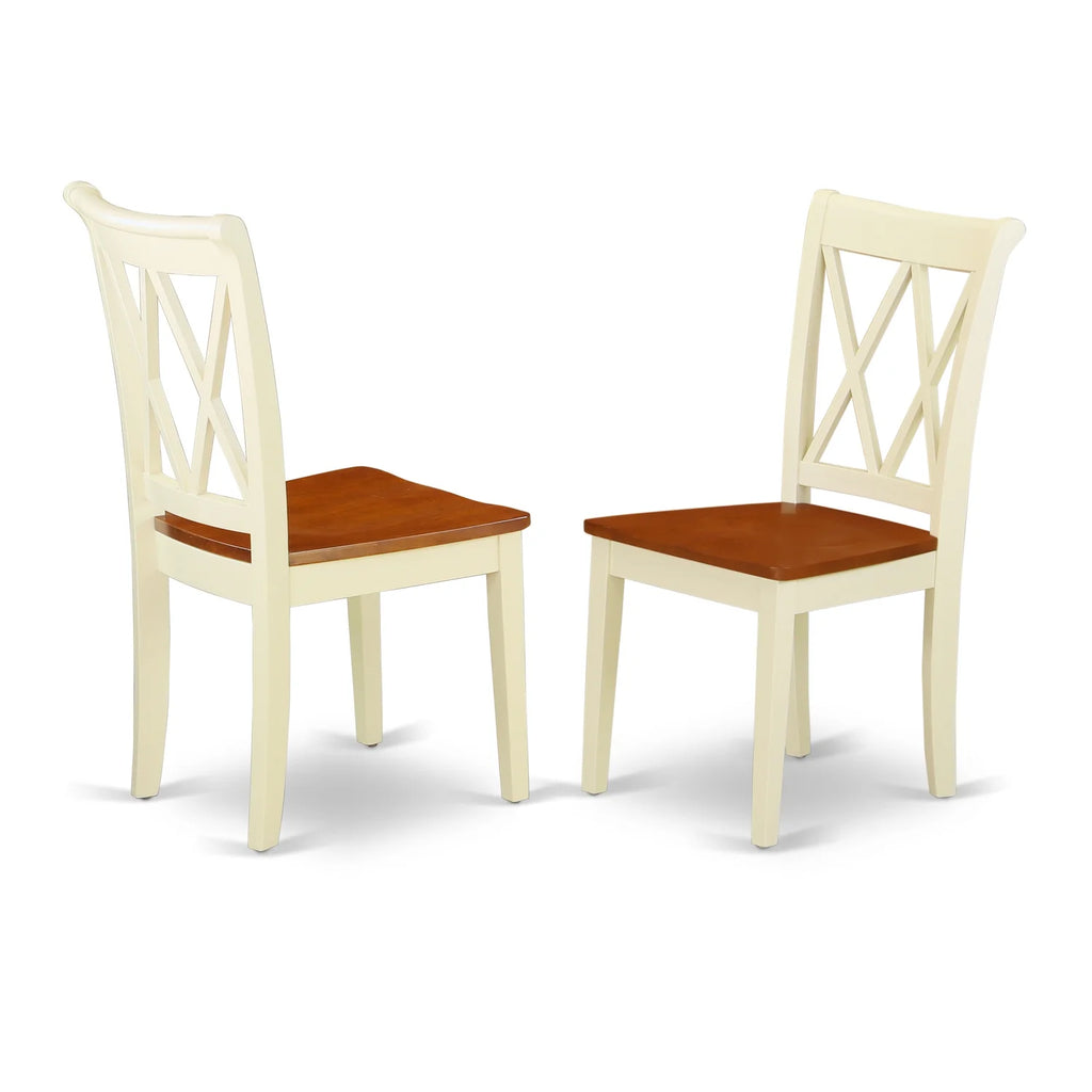 7 Piece Wood Dining Table Set V661101