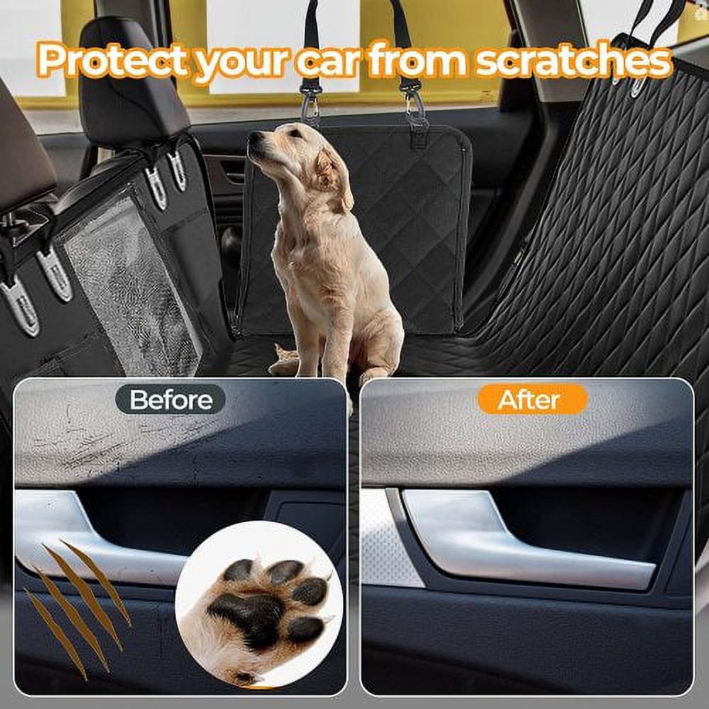 100% Waterproof Dog Car Seat Cover with Mesh Window A709