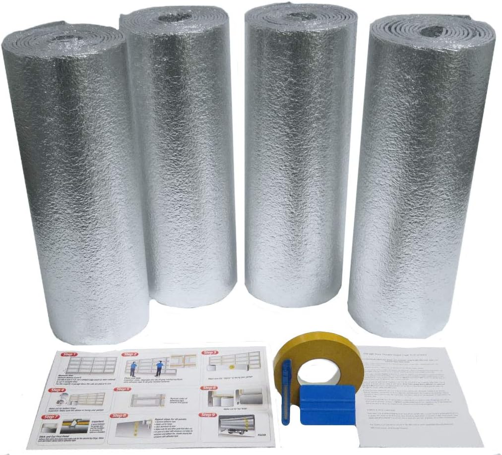 Garage Door Insulation Kit for Two Car Garage Door 18'Wx7'H or 18'Wx8'H D350911