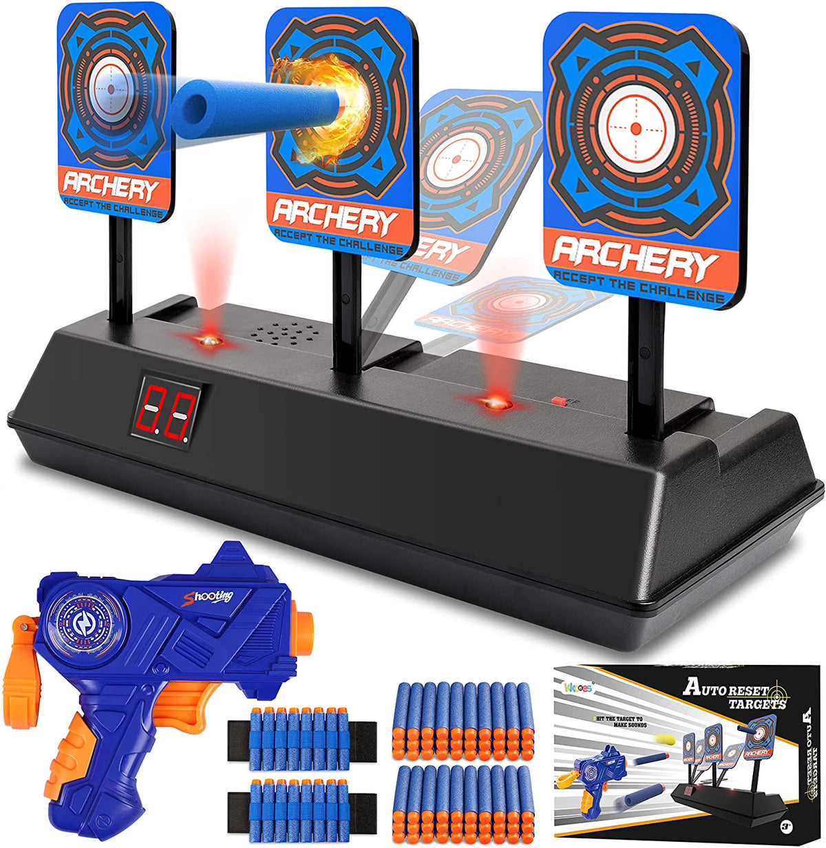 Electric Scoring Dart Toy Gun U98715