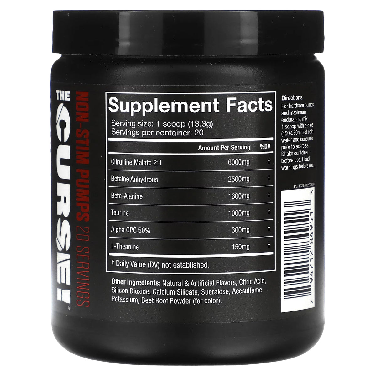 Caffeine Free Pre-Workout Watermelon 20 Serves X435526