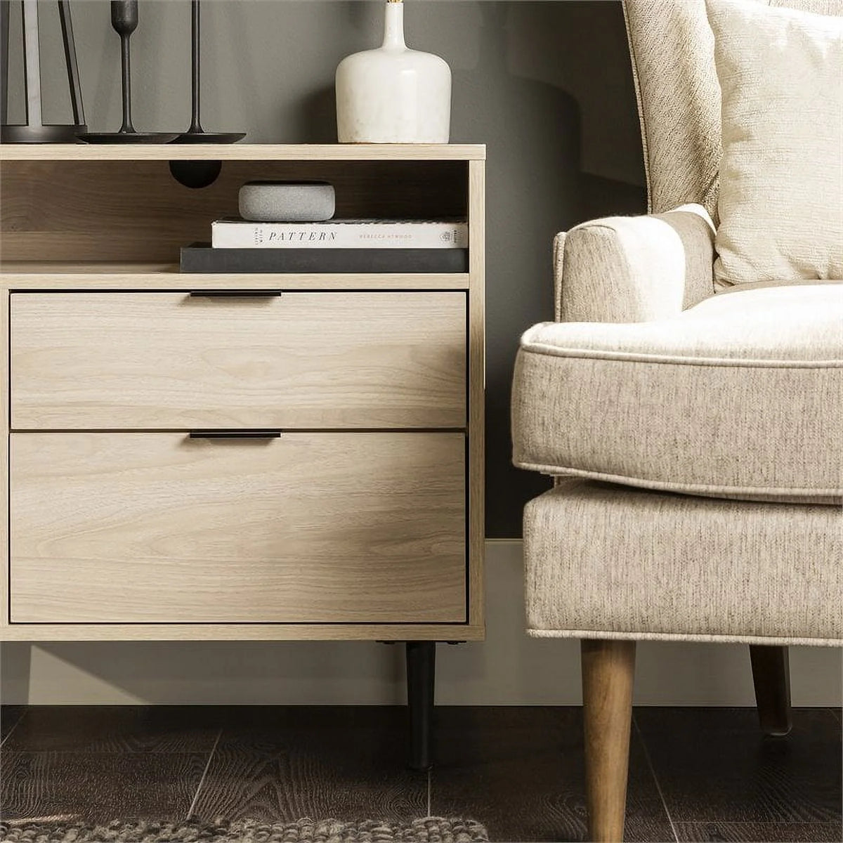25" Birch Finish Nightstand J925148