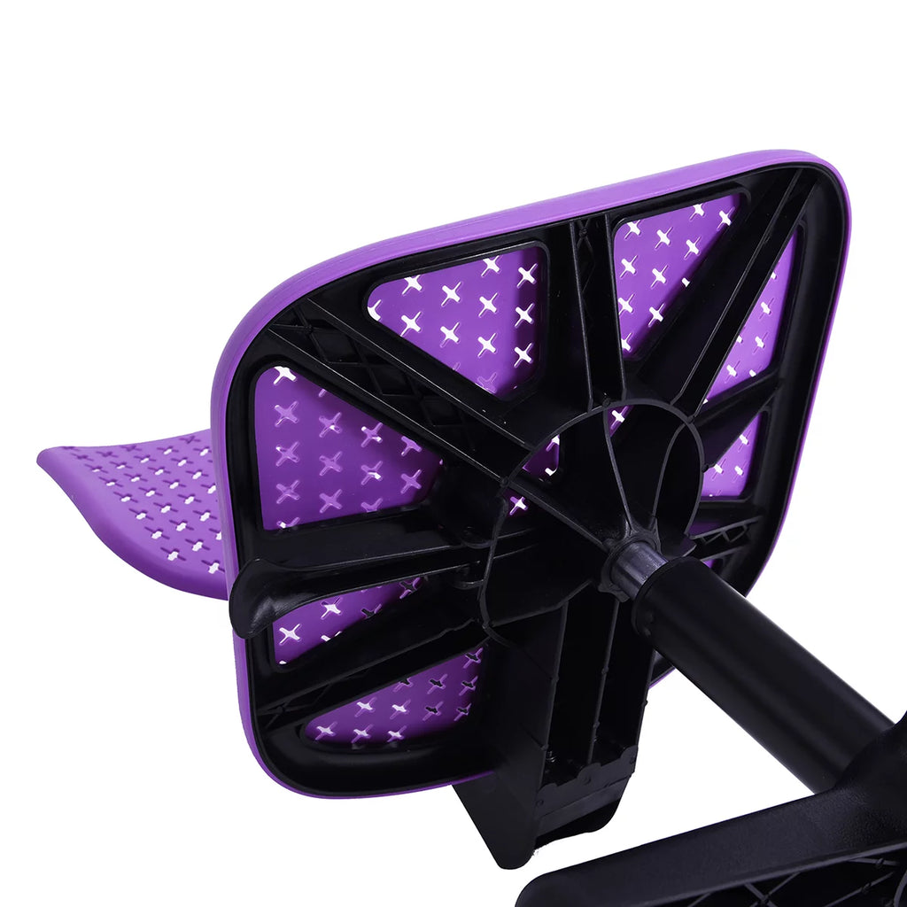 Purple Swivel Task Chair with Lumbar Support B1549