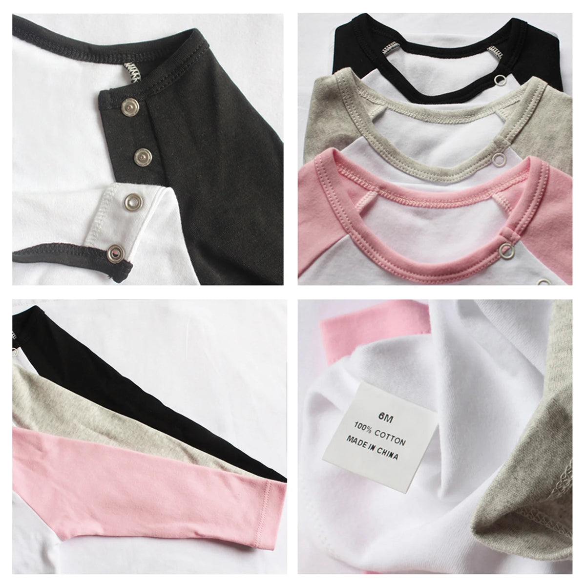 Long Black Raglan T-shirt F560435