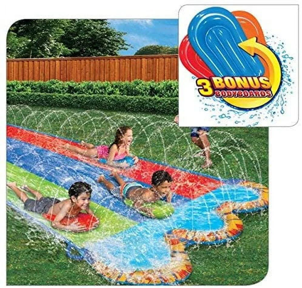 16 Ft Water Slide with 3 Bodyboards Z409