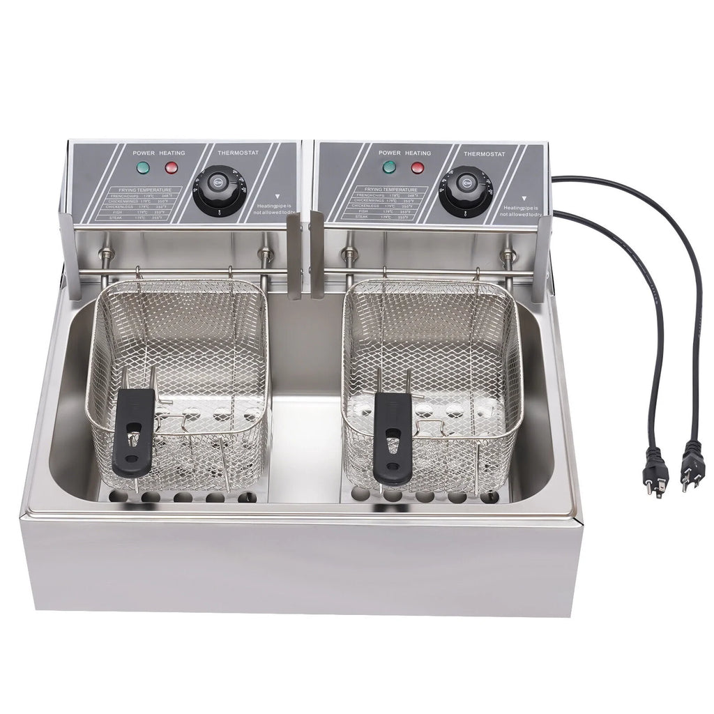 12L 5000W Commercial Electric Countertop Deep Fryer M682