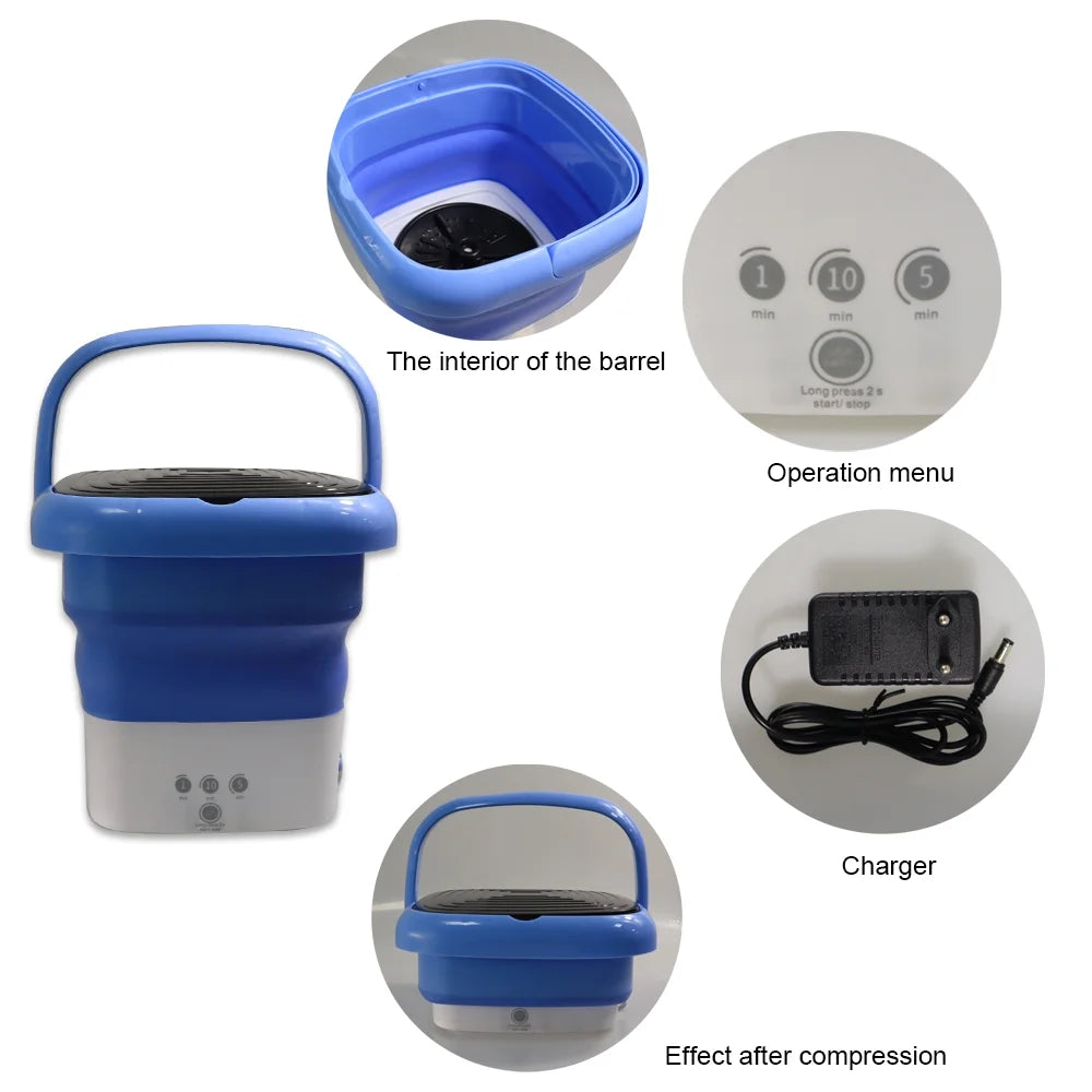 Portable Foldable Mini Washer and Dryer Combo Y92026