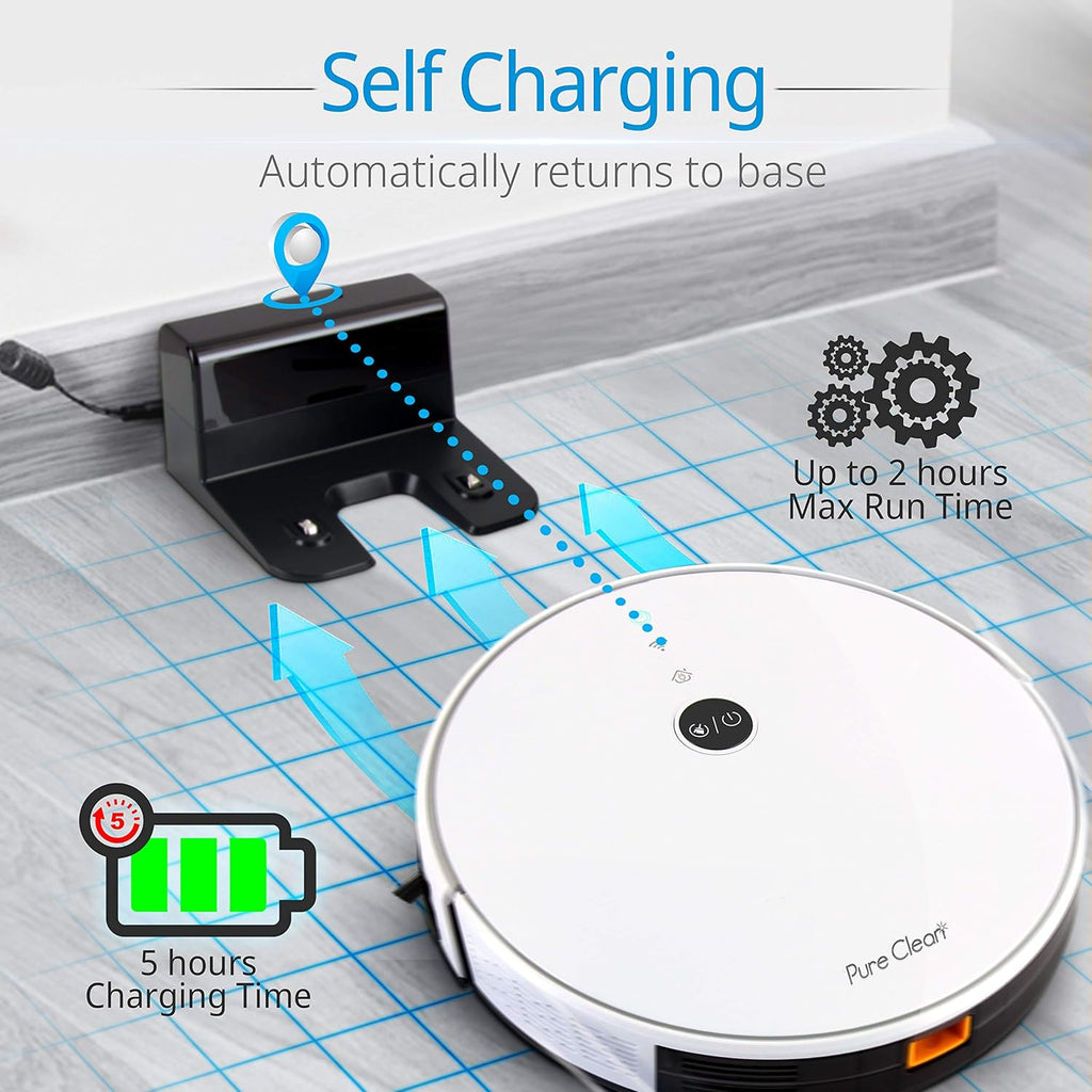 Automatic Robotic Vacuum Cleaner with WiFi App and Gyroscope Mapping C376