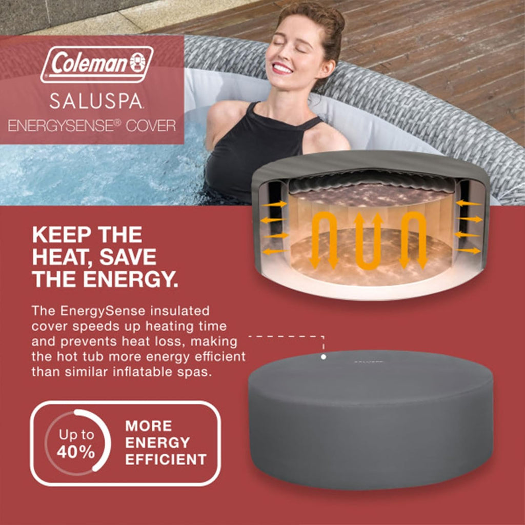 Inflatable Hot Tub with Seat and Headrest Pillows L95549