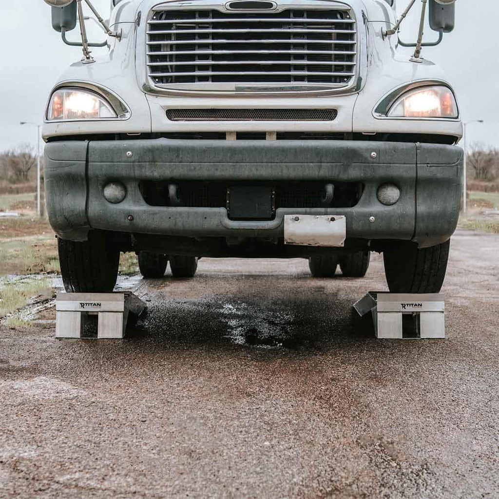 Heavy Duty Aluminum Semi Truck Riser Ramp 20,000 LB Capacity U620