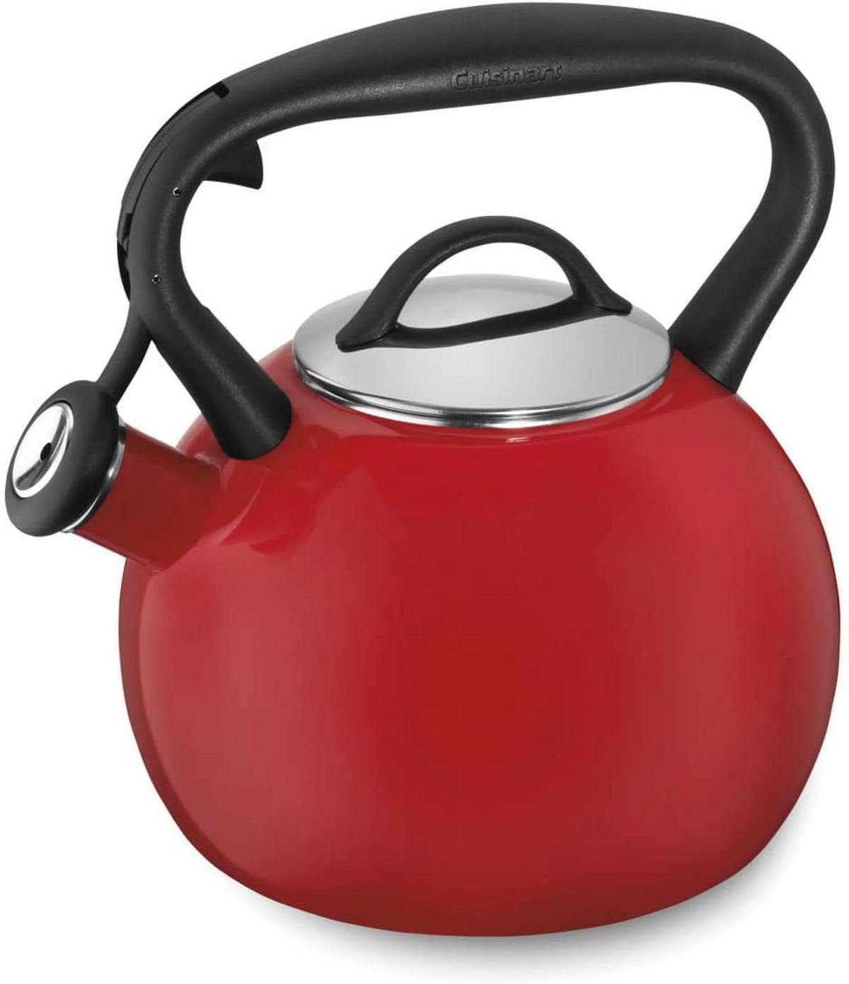 Red Porcelain Enamel on Steel Tea Kettle V80802