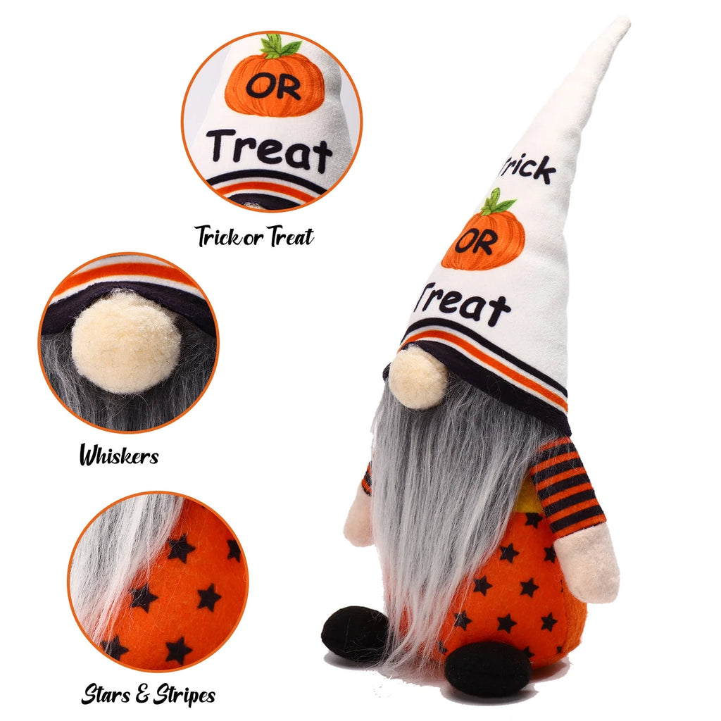 Set of 2 Halloween Gnome Plush Doll M22850