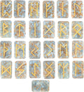 Aquamarine Crystal Rune Stone Set G9584