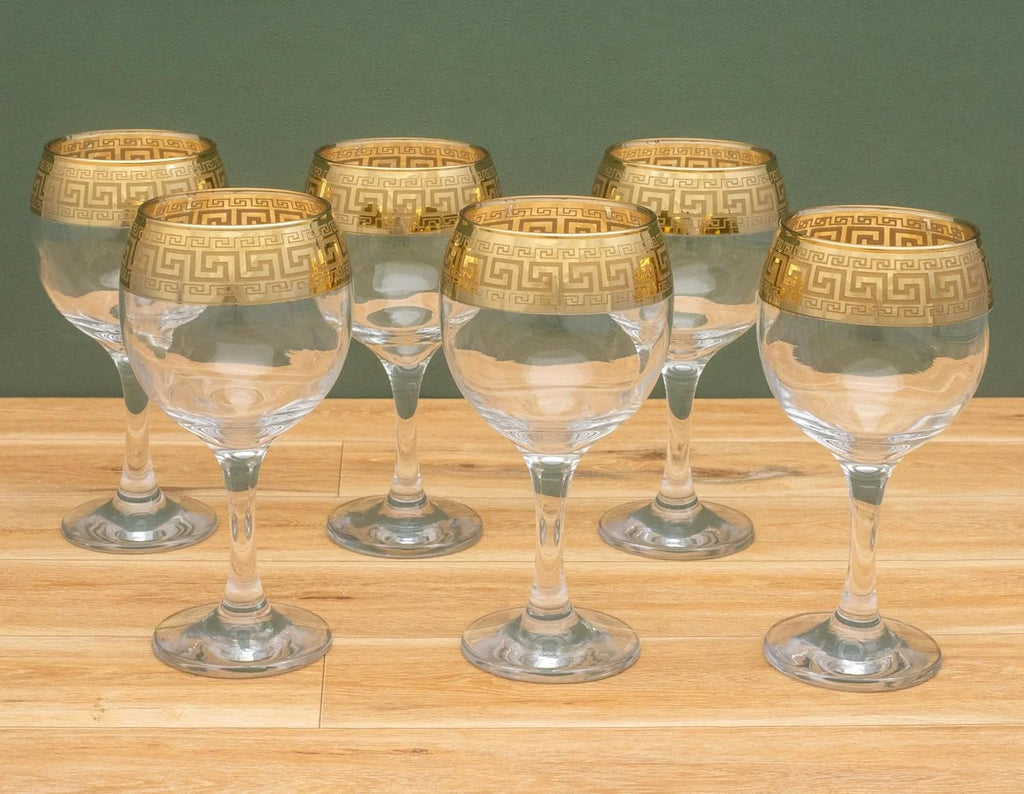 Wine Goblet Glasses 6 Pieces P657