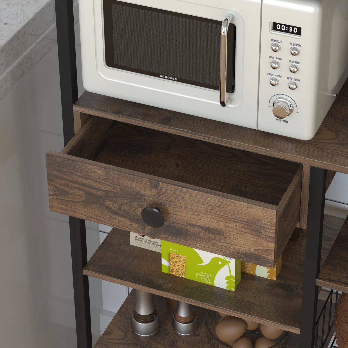 5-Tier Kitchen Bakers Rack with Storage G1151