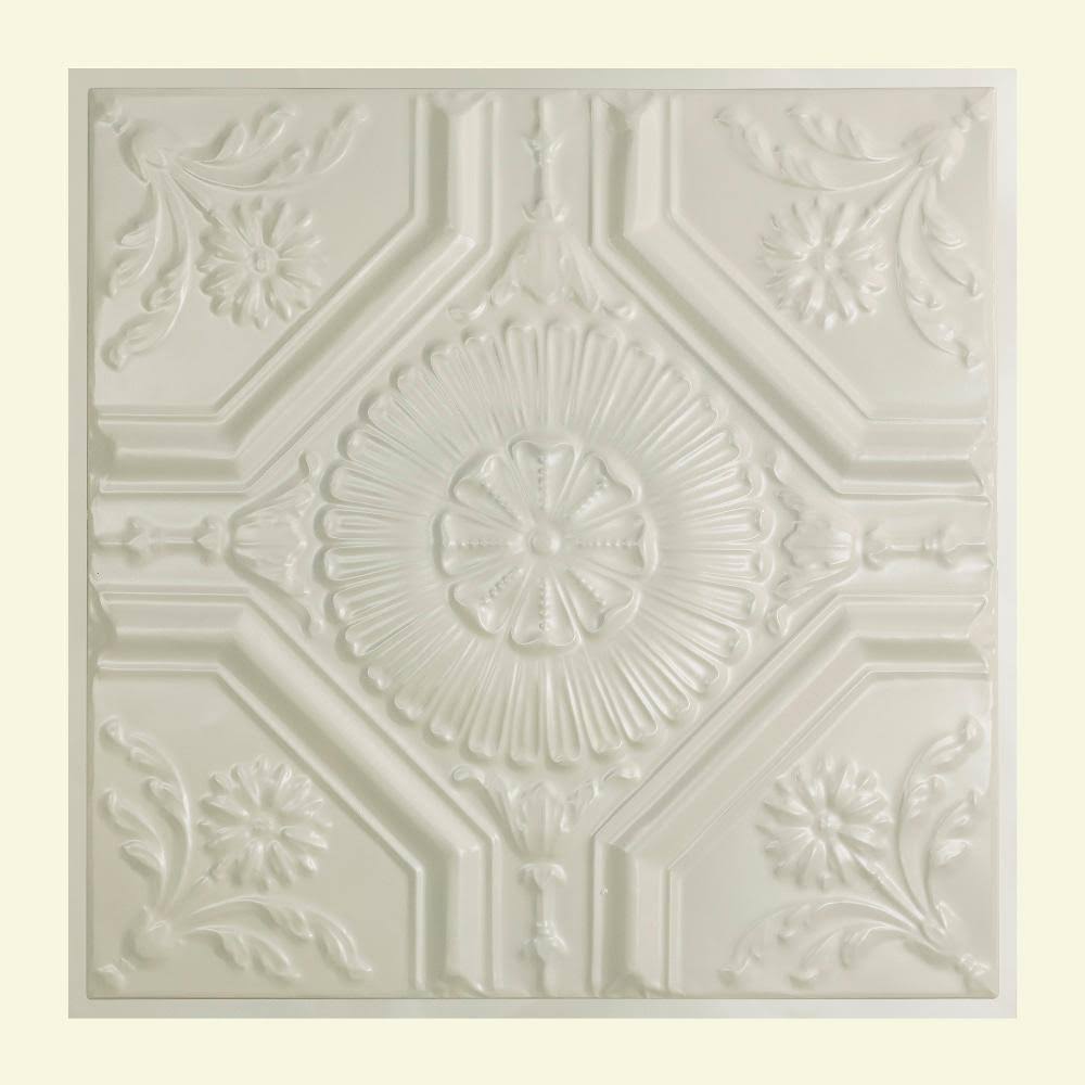 Antique White Lay-In Tin Ceiling Tile K507615