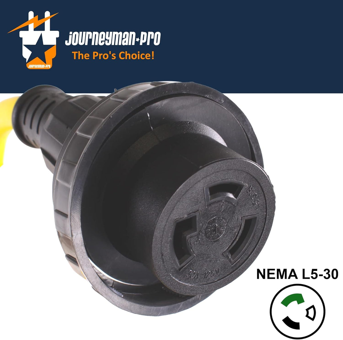 30A RV Power Extension Cord, 50 Feet, 125V, 30 AMP, Twist Lock Q958273
