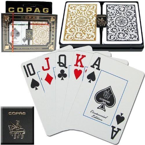 Black and Gold Jumbo Index Playing Card Set U6704