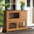 48x22 Wood Chicken Coop Hen House Rabbit Hutch Poultry Cage Y1155