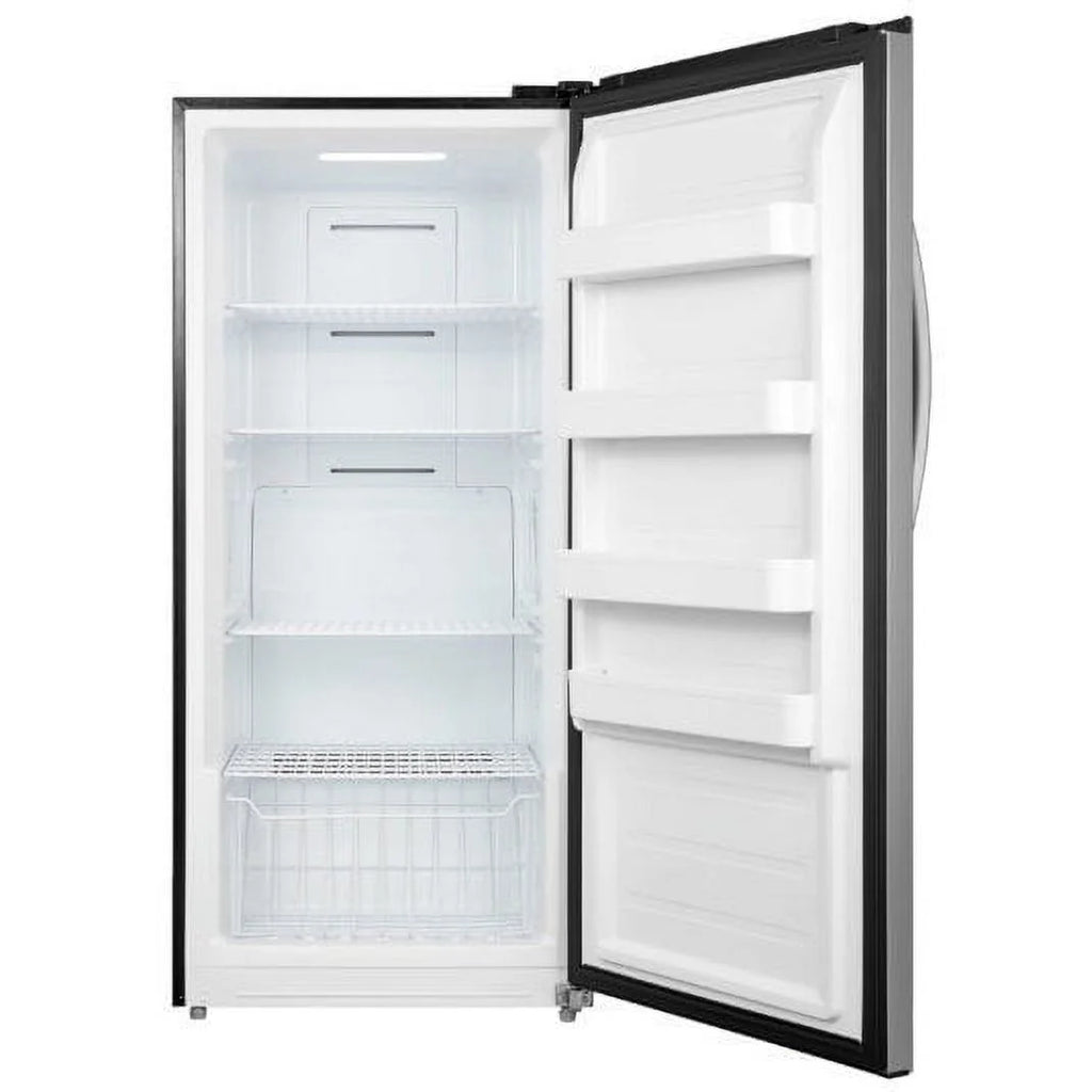 13.8 cu.ft. Convertible Upright Freezer Refrigerator Stainless Steel L911639