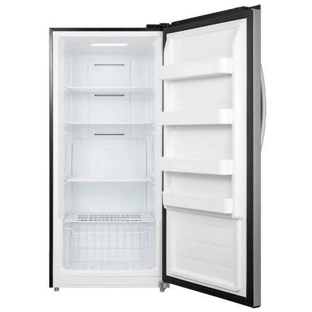 13.8 cu.ft. Convertible Upright Freezer Refrigerator Stainless Steel L911639