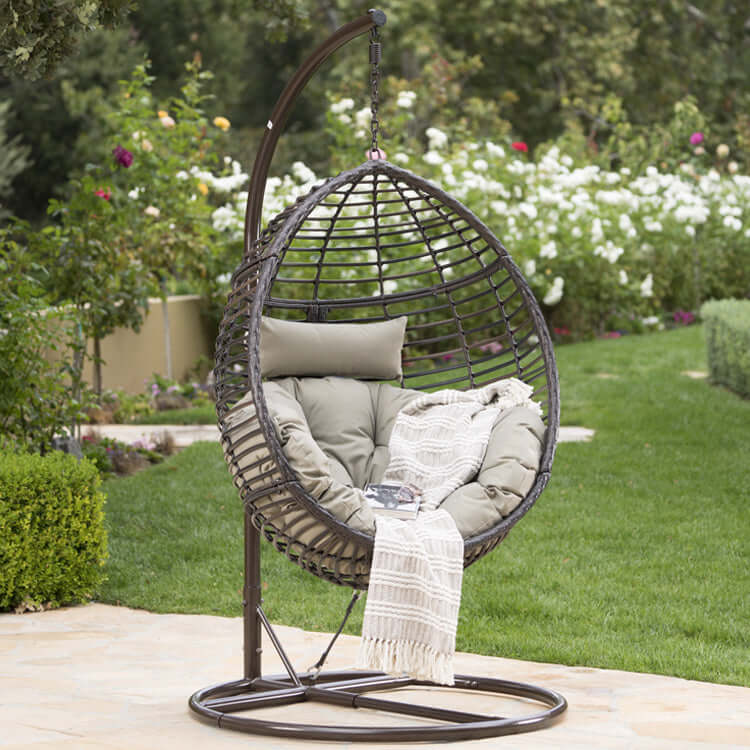 Rattan Swing Chair With Stand B809359