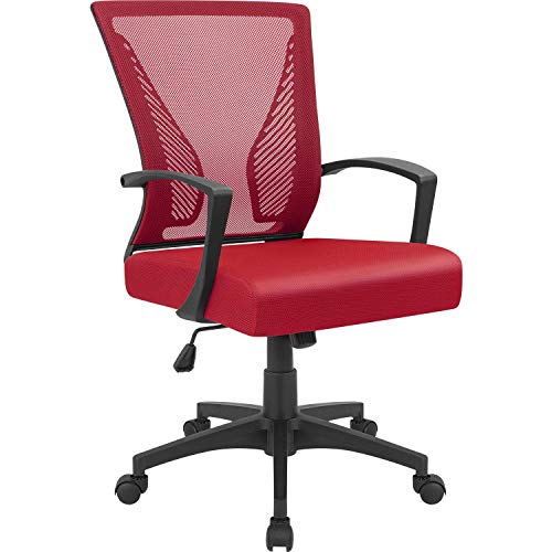 Black Ergonomic Mesh Office Chair with Lumbar Support W90004