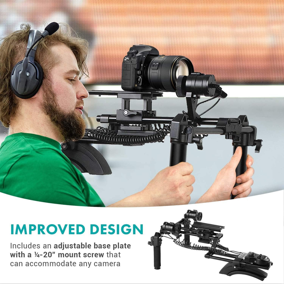 DSLR Shoulder Rig with Follow Focus and Zoom Control W2222