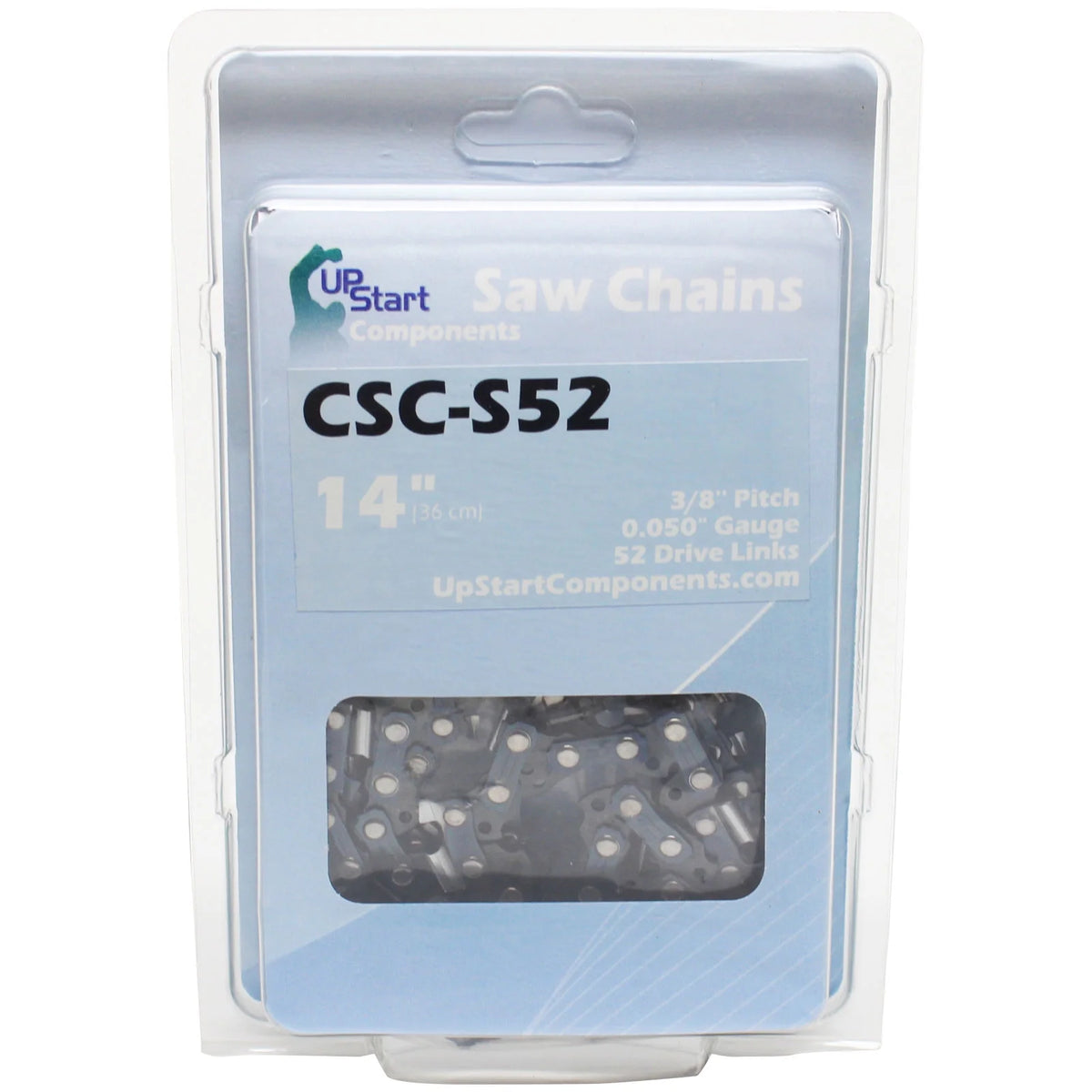 3-Pack 14" Semi Chisel Saw Chain, 3/8" Low Profile, 0.050" Gauge, 52 Drive Links O5276