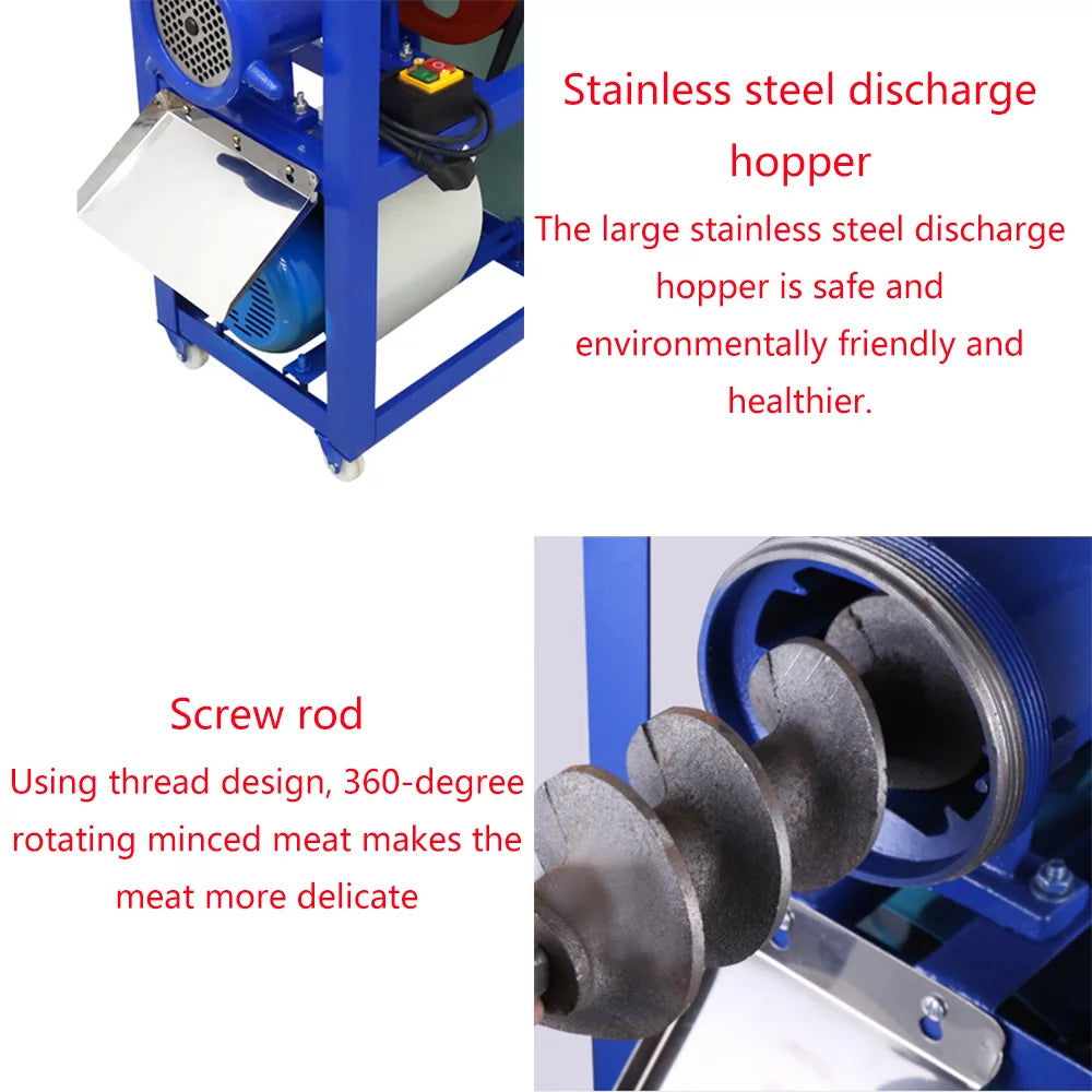 Electric Stainless Steel Meat Grinder 2.2KW 220V T710