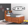 Warm Honey Bookcase Bed C387620