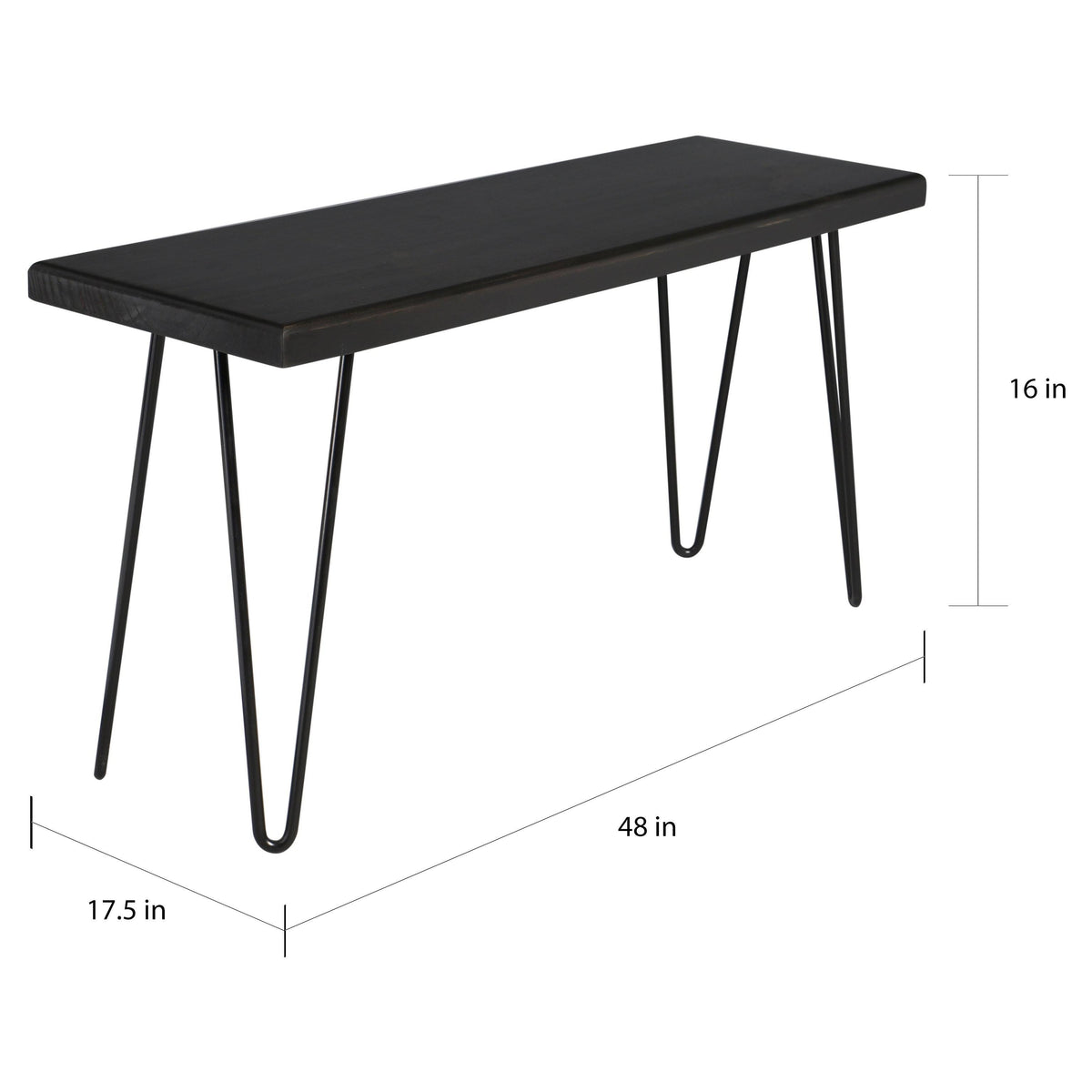 Weathered Gray Wood Bench D62570