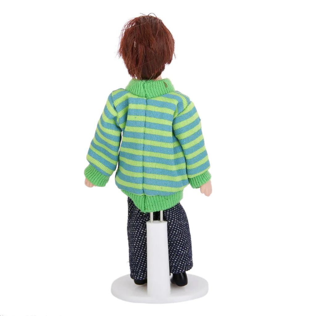 Porcelain Doll People Model with Display Stand H11069