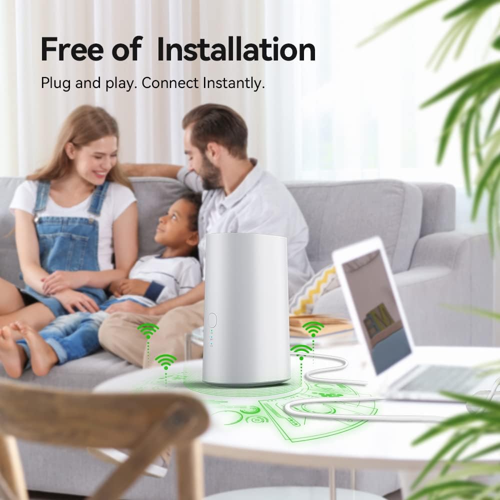 WiFi Router Mobile Hotspot Device, 2.4G / 5G Dual-Band, 31 Devices X645399